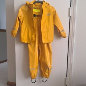 Helly Hansen Bright Yellow Toddler Rain Outfit